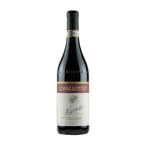 Cavallotto Bricco Boschis Vigna San Giuseppe Barolo Riserva DOCG Red wine bottle with 'Cavallotto' label on a white background