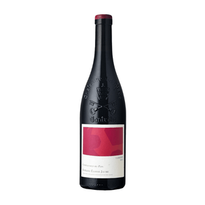 Domaine Elodie Jaume Chateauneuf-du-Pape Cabrieres 2021 bottle with a black label on a white background