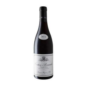 Domaine Simon Bize et Fils Corton Renardes Grand Cru 2014 bottle with a white label on a white background