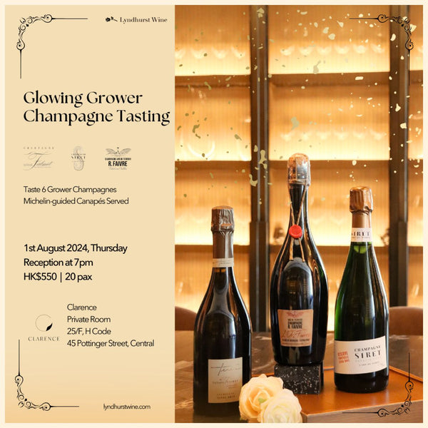 Glowing Grower Champagne Tasting - 1st August 2024