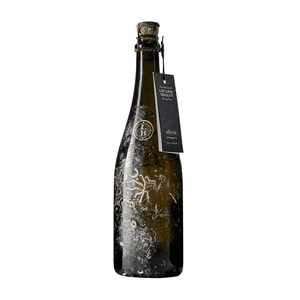Bottle of Leclerc Briant Abyss Brut Zero 2018 with a label on a white background