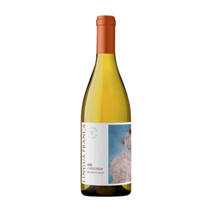Lingua Franca Estate Chardonnay 2023 Wine bottle with a label on a white background