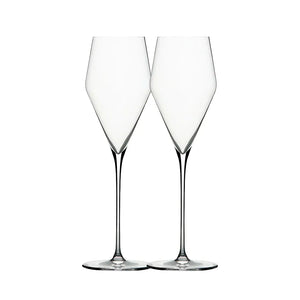 A Pair Of Zalto Champagne Glasses